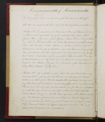Trustees Records, Vol. 1, 1835 (page 001)