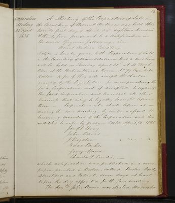 Trustees Records, Vol. 1, 1835 (page 012)