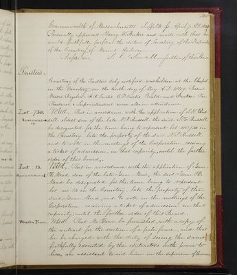 Trustees Records, Vol. 1, 1835 (page 181)