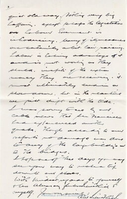 Cecil Trevithick correspondence with Arthur Carol Alvarez, 1934-1937