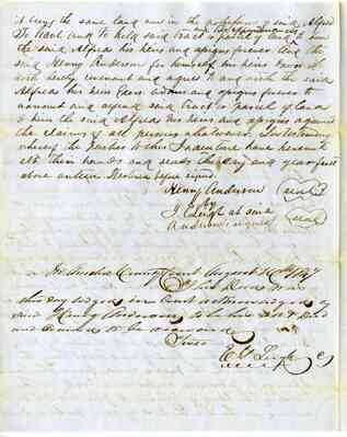 Anderson, Alfred to Anderson, Henry: Deed, Amelia County
