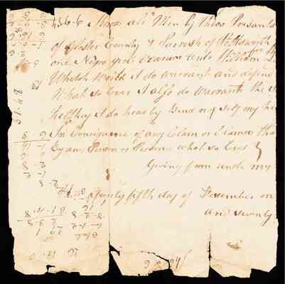 folder 229: Financial and legal materials, circa 1770s