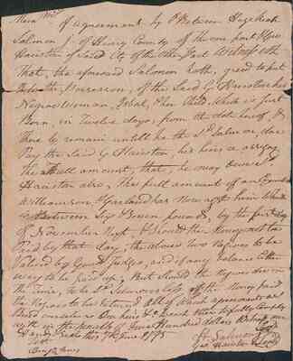 folder 279: Financial and legal materials, 1795