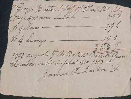 folder 315: Financial and legal materials, 1804