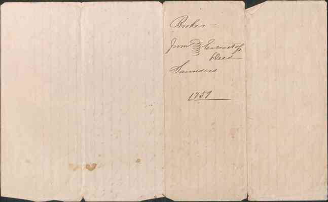 folder 001b: Family papers, 1751–1789