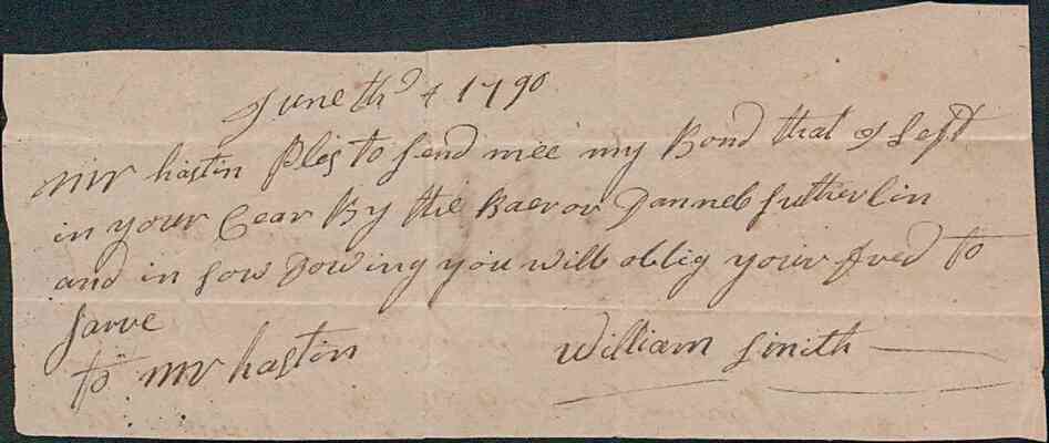 folder 009: Family papers, 1790–1794