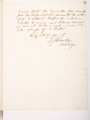 Copying Book: Secretary's Letters, 1860 (page 016)