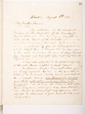 Copying Book: Secretary's Letters, 1860 (page 026)