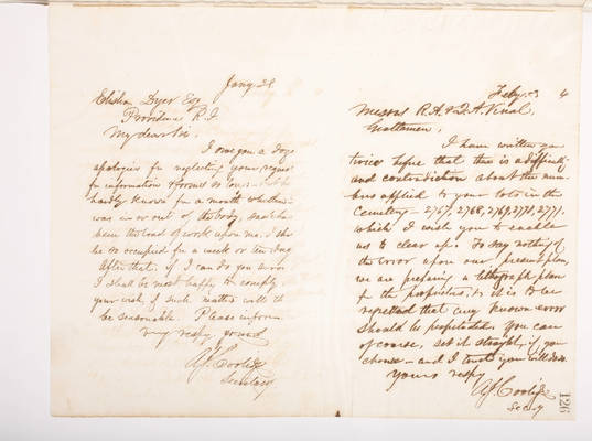 Copying Book: Secretary's Letters, 1860 (page 126)