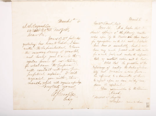 Copying Book: Secretary's Letters, 1860 (page 131)