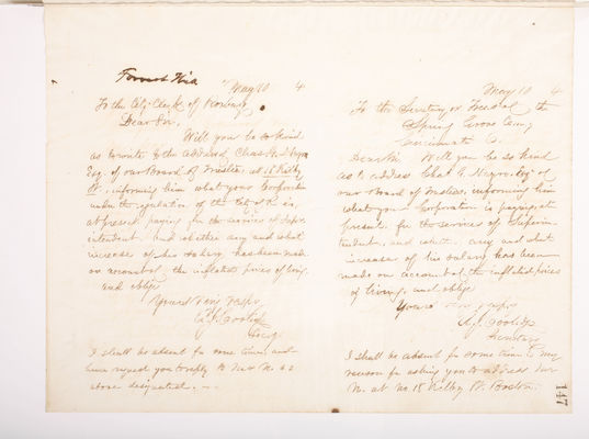 Copying Book: Secretary's Letters, 1860 (page 147)