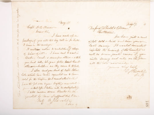 Copying Book: Secretary's Letters, 1860 (page 148)