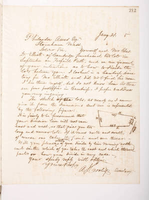 Copying Book: Secretary's Letters, 1860 (page 212)
