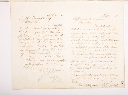 Copying Book: Secretary's Letters, 1860 (page 284)