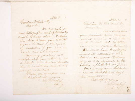 Copying Book: Secretary's Letters, 1860 (page 285)