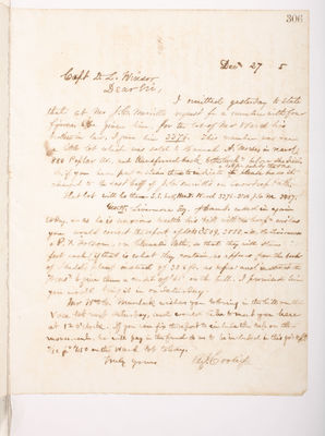 Copying Book: Secretary's Letters, 1860 (page 306)