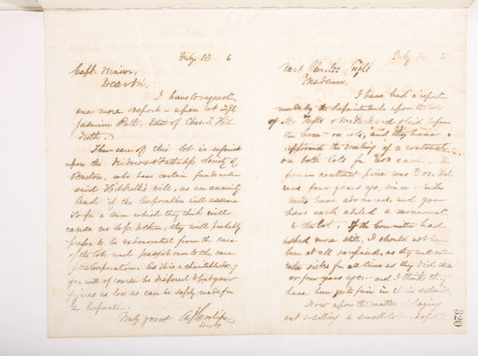 Copying Book: Secretary's Letters, 1860 (page 320)