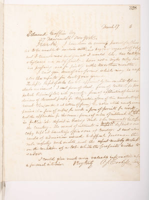 Copying Book: Secretary's Letters, 1860 (page 328)