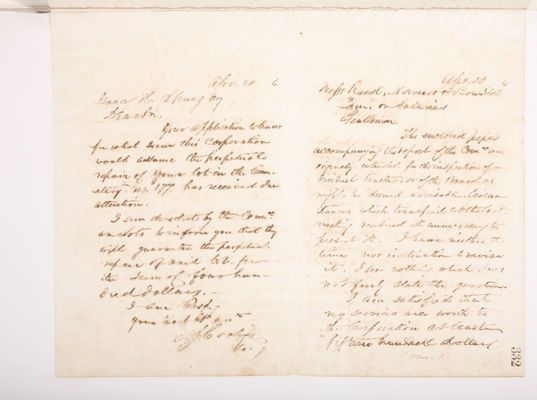 Copying Book: Secretary's Letters, 1860 (page 332)