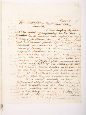 Copying Book: Secretary's Letters, 1860 (page 349)