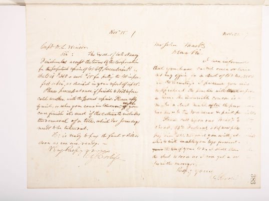Copying Book: Secretary's Letters, 1860 (page 383)