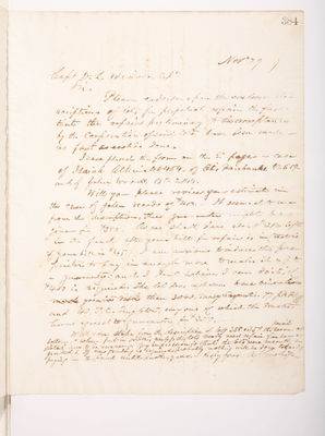 Copying Book: Secretary's Letters, 1860 (page 384)