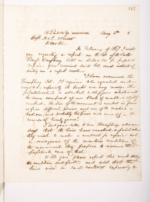 Copying Book: Secretary's Letters, 1860 (page 412)
