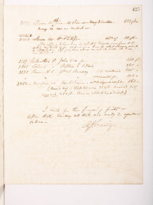 Copying Book: Secretary's Letters, 1860 (page 425)