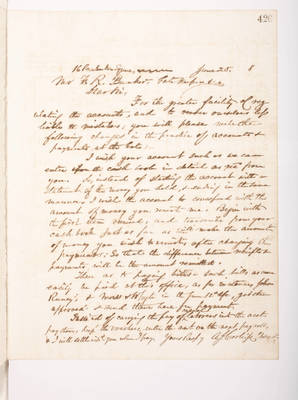 Copying Book: Secretary's Letters, 1860 (page 426)