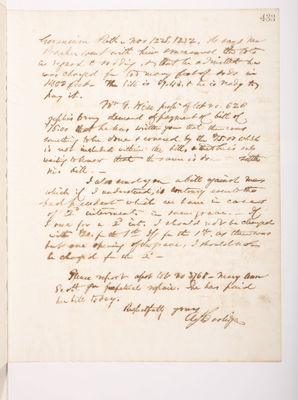 Copying Book: Secretary's Letters, 1860 (page 433)