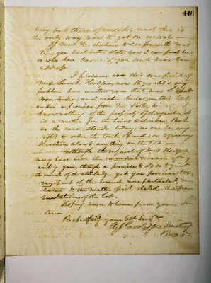 Copying Book: Secretary's Letters, 1860 (page 446)
