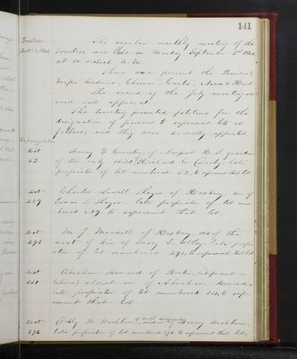 Trustees Records, Vol. 3, 1859 (page 141)