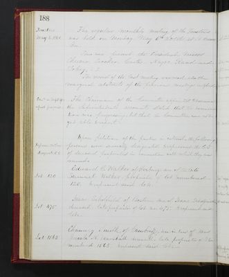 Trustees Records, Vol. 3, 1859 (page 188)