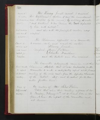 Trustees Records, Vol. 3, 1859 (page 318)