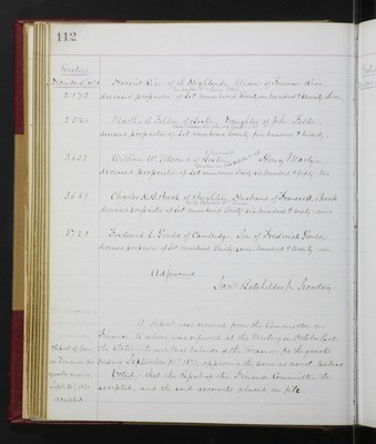 Trustees Records, Vol. 5, 1870 (page 112)