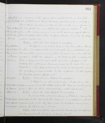 Trustees Records, Vol. 5, 1870 (page 165)