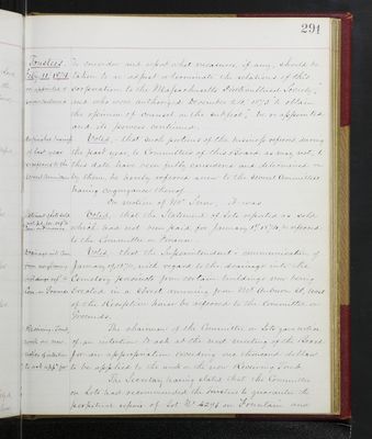 Trustees Records, Vol. 5, 1870 (page 291)