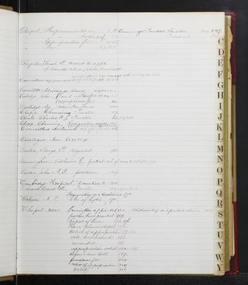 Trustees Records, Vol. 7, 1886 (index-page 003)