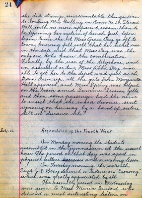 Summer School Diary, part 1C - 1912