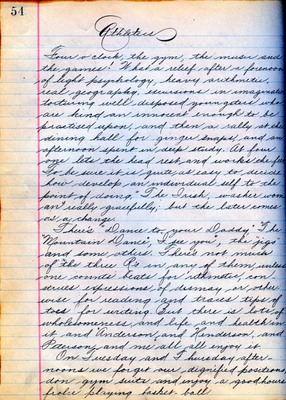 Summer School Diary, part 1F - 1912