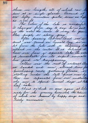 Summer School Diary, part 2A - 1913