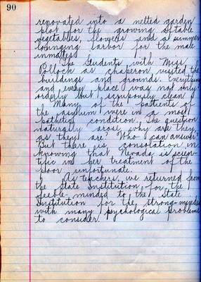 Summer School Diary, part 2B - 1913