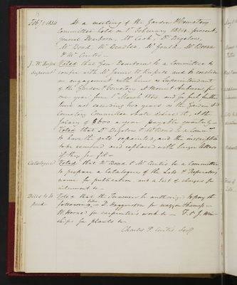 Records of Committees, Volume 1, 1831 (page 018)