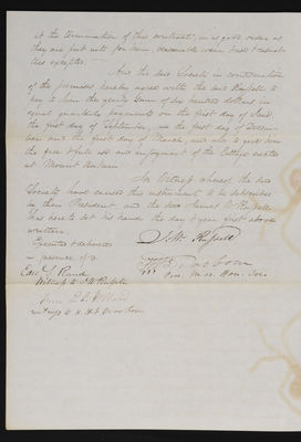 Mass Hort Society Contract with James W Russell, 1834 (page 002)