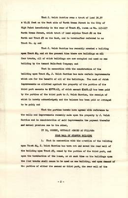 Harriss-Stanton-Millis-Sherrod Agreement, 1951