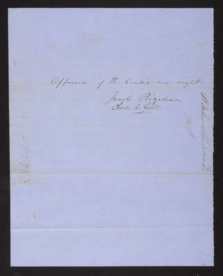 1854-05 Washington Tower Invoice: Whitcher, Sheldon & Co. (verso)