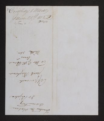 1852-06-25 Washington Tower Invoice: Coolidge & Moore (verso)