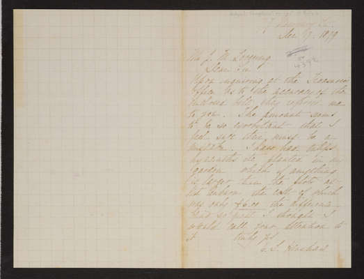 1879-12-17 Letter: E. L. Henshaw to J. W. Lovering, "complaint on cost of bulbs", 2014.020.003-016