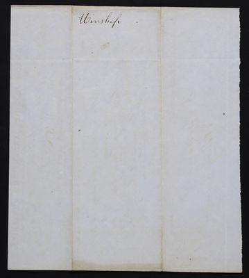 Horticulture Invoice: Winship's, Brighton Botanic Garden, 1854 (verso)
