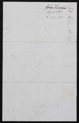 Horticulture Invoice: John Hogan, 1868 July 1 (verso)